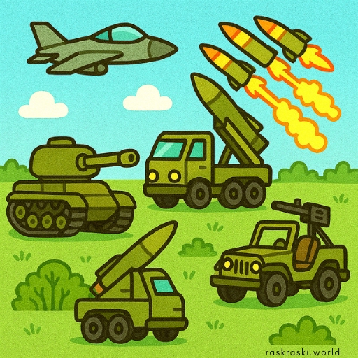 Раскраски Военная техника