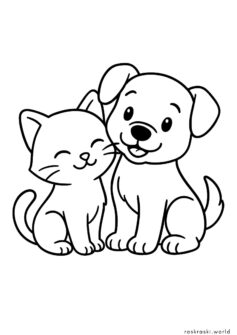 Кошечка и собачка