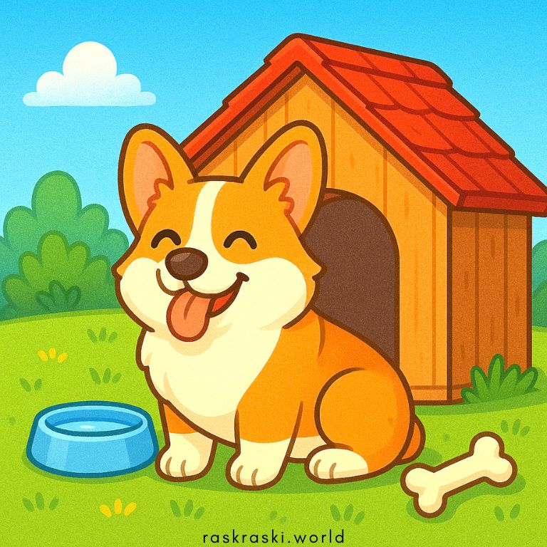 Раскраски Собачки, собаки, щенки