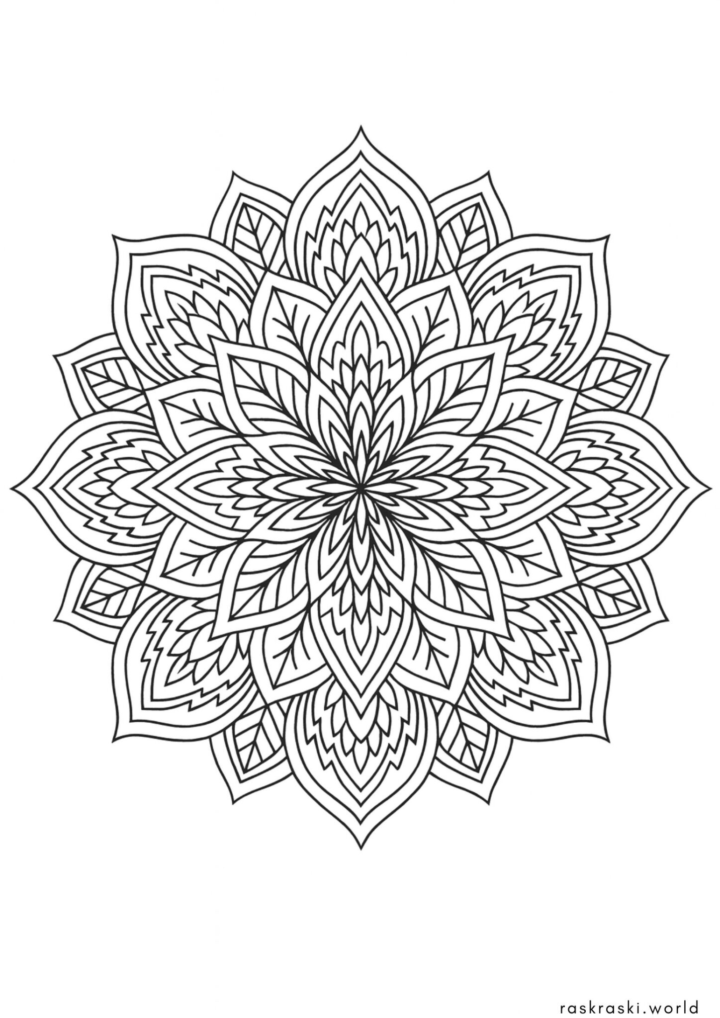 Раскраска Мандала антистресс Раскраска Мандала антистресс