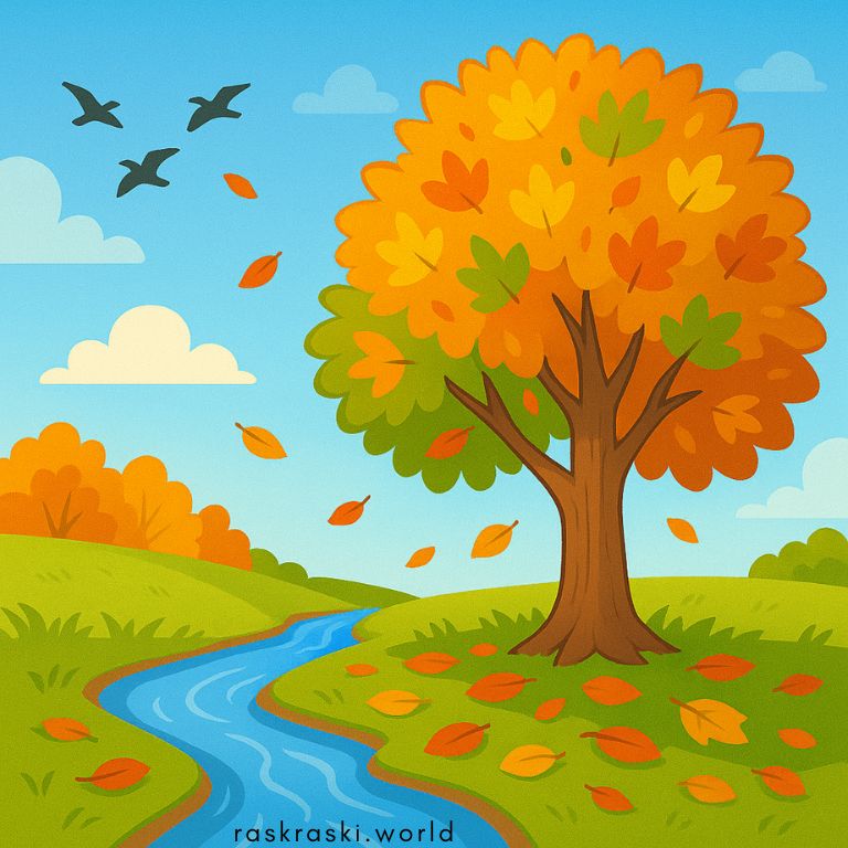 Раскраски Осень 🍂