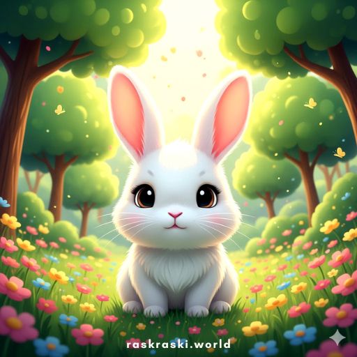 Раскраски Зайчики 🐰