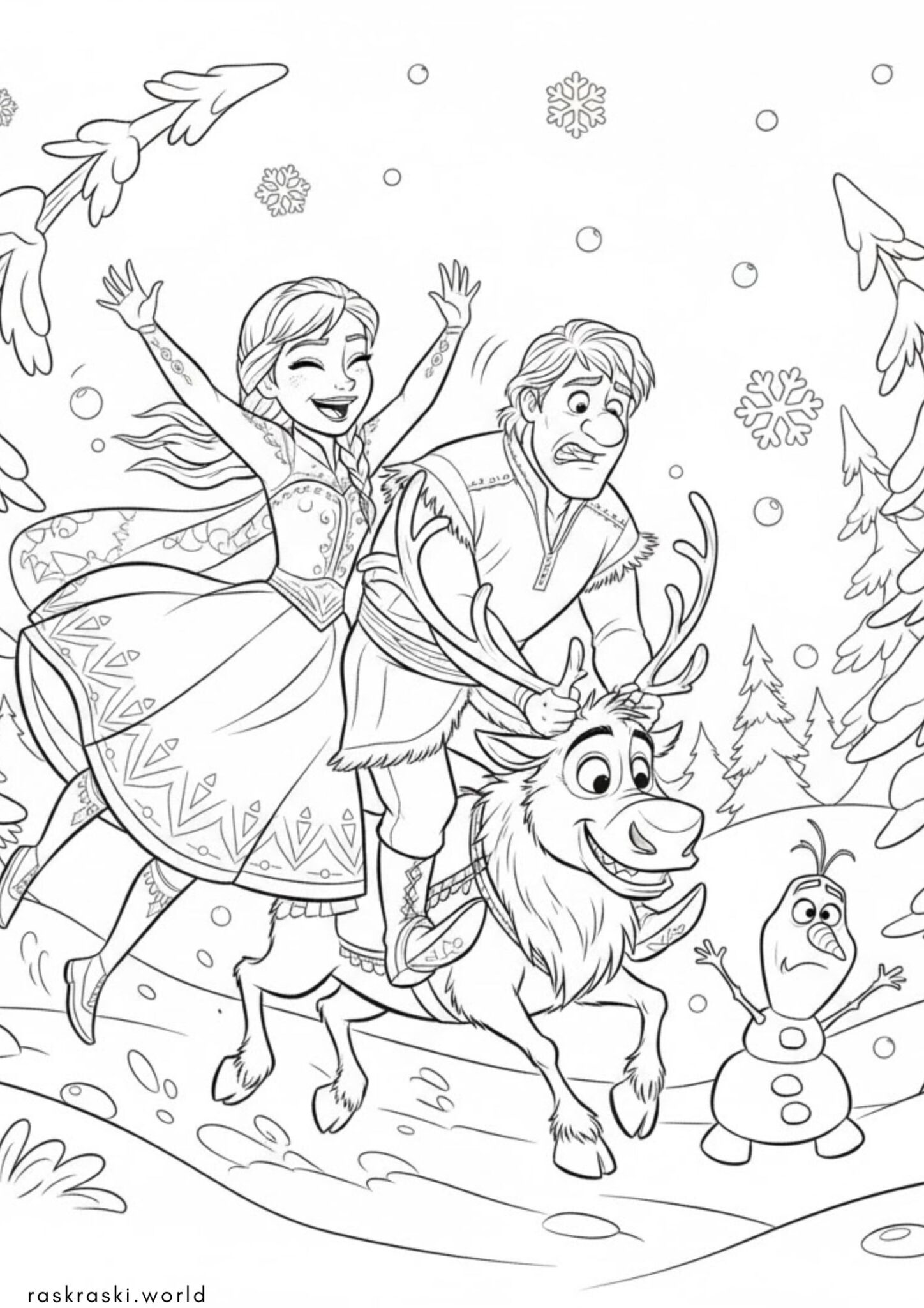 Раскраска Холодное сердце