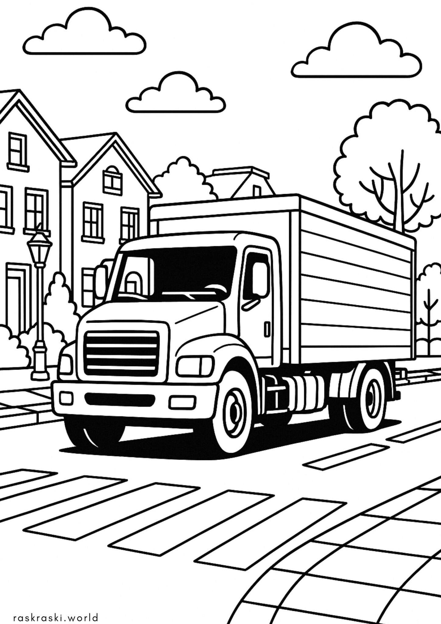 Раскраска Машина грузовик