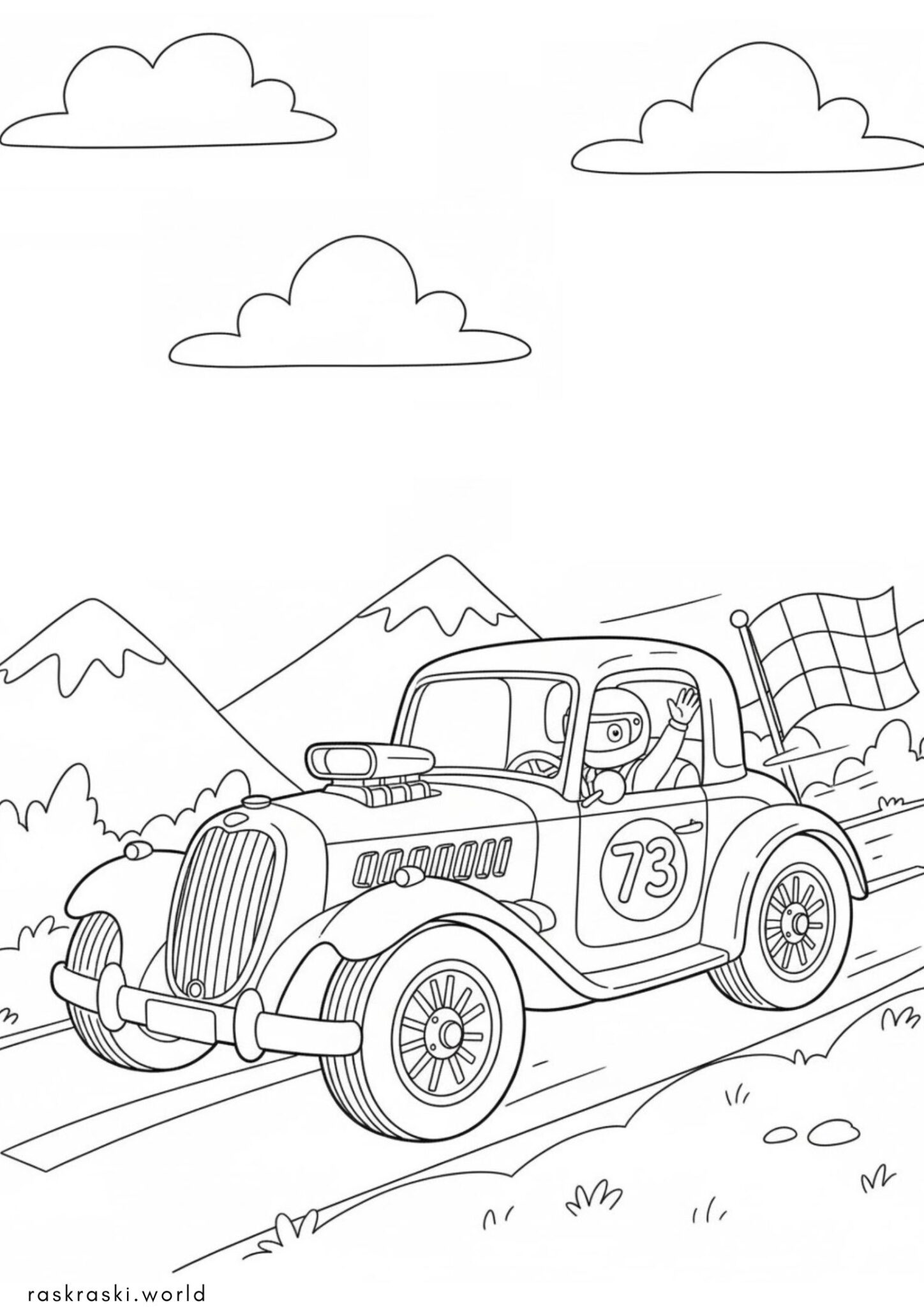 Раскраска Машинка