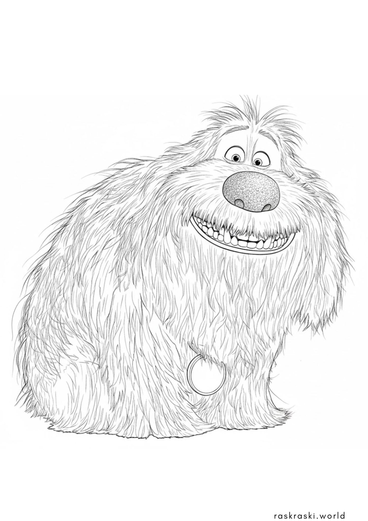 Раскраска Собака Дюк (Тайная жизнь домашних животных)