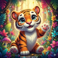 Раскраски Тигры, тигрята для детей для раскрашивания - Распечатать бесплатно, скачать