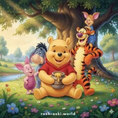Раскраски Винни Пух - Распечатать бесплатно А4, скачать разукрашки