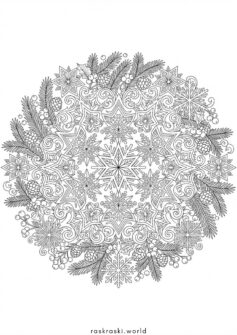 Рождественская мандала (антистресс)