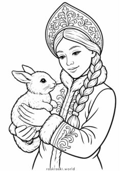 Снегурочка и зайченок