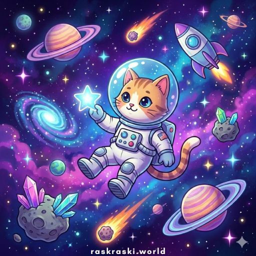 Раскраски Космос 🪐☄️☀️