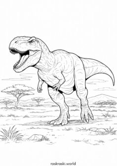 Динозавр хищник — Тираннозавр (T-Rex)