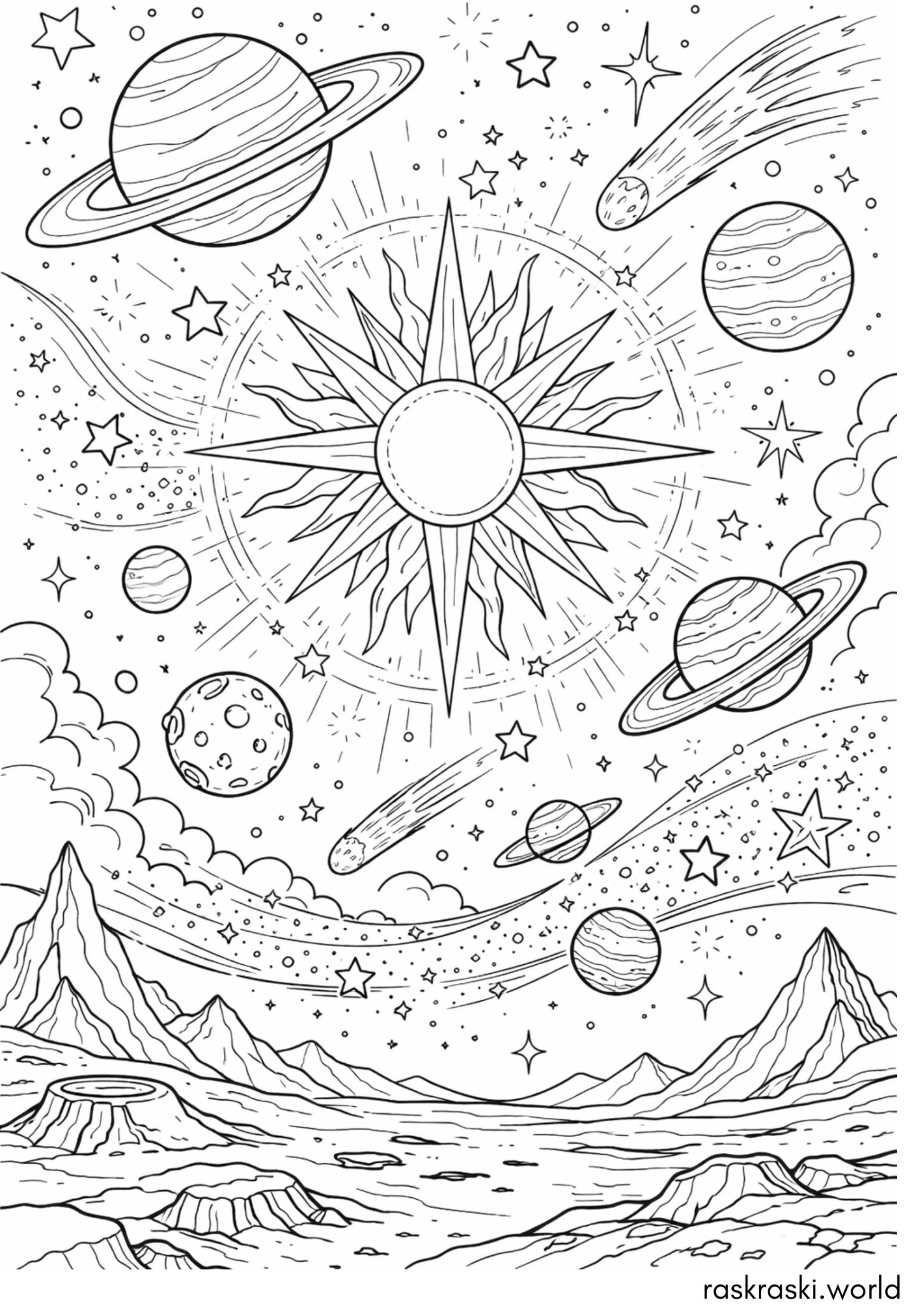 Раскраска Звезды