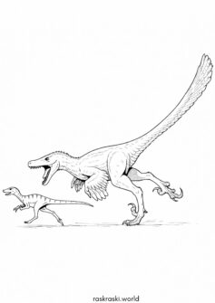 Хищный динозавр — Велоцираптор