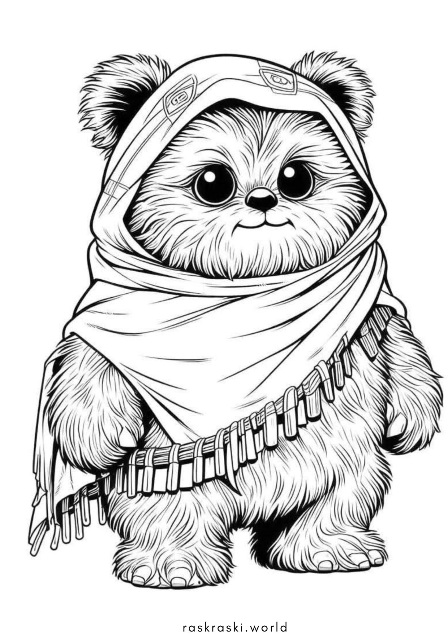 Раскраска Эвок (Звездные войны)