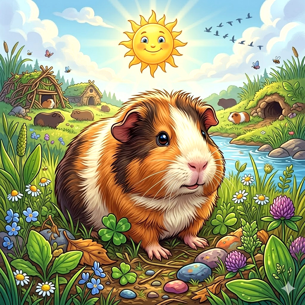 Раскраски Морская свинка