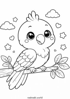 Кавайный попугай