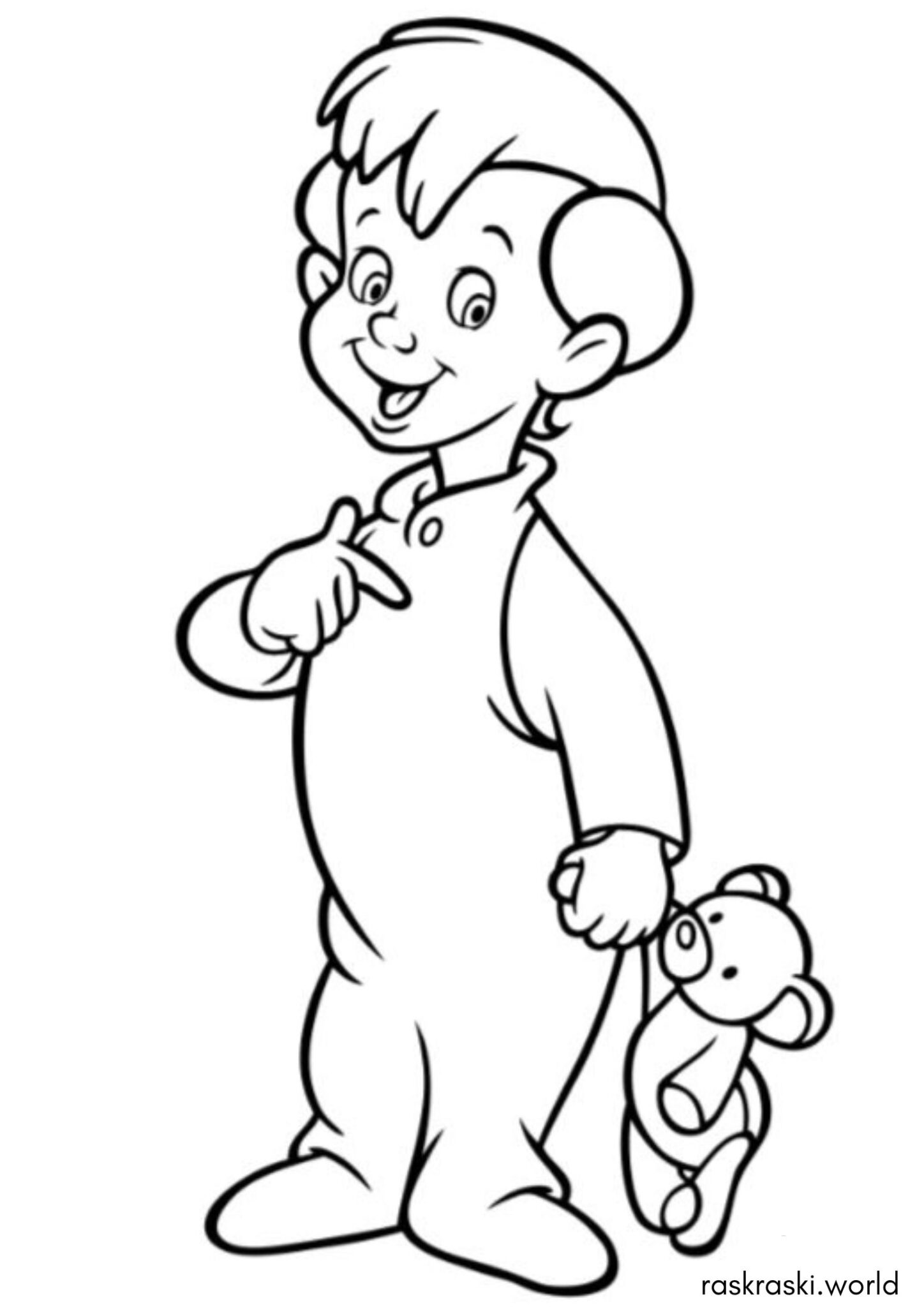 Раскраска Малыш Майкл Дарлинг (Питер Пэн) Раскраска Малыш Майкл Дарлинг (Питер Пэн)