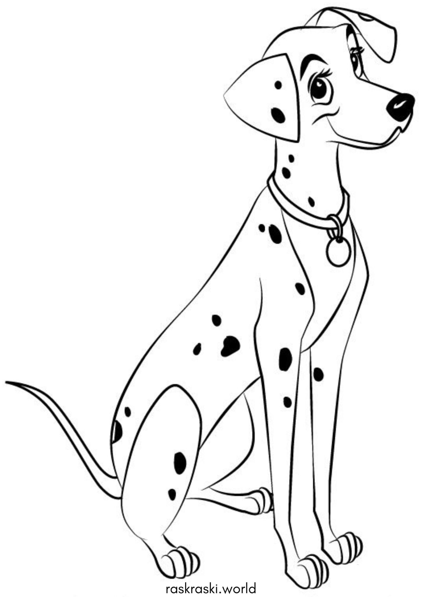 Раскраска Пердита (101 далматинец) Раскраска Пердита (101 далматинец)