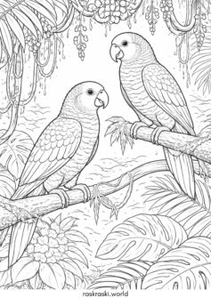 Попугай в джунглях