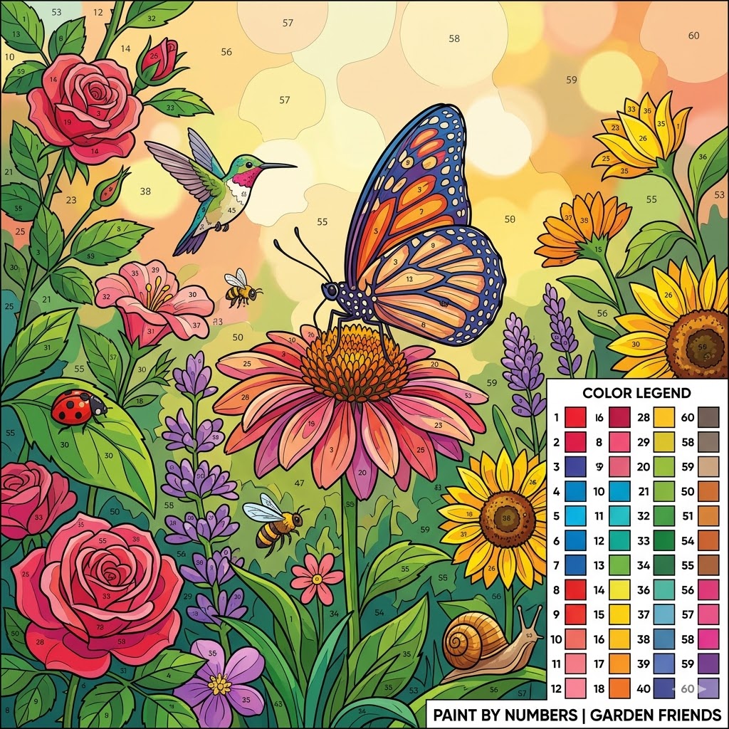 Раскраски Раскраски по номерам