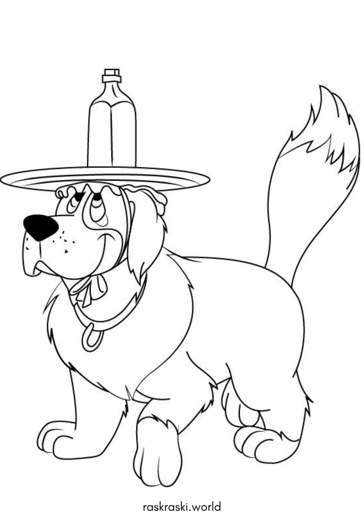 Раскраска Собака Нана (Питер Пэн) Раскраска Собака Нана (Питер Пэн)