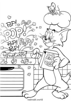 Том и Джерри делают попкорн