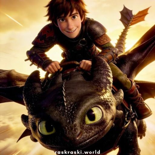 Раскраски Как приручить дракона 🐉